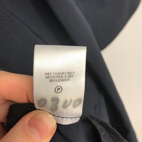 A.L.C.  Bristol Trench wool blend drawstring coat in Midnight navy blue size 10 - Picture 9 of 16